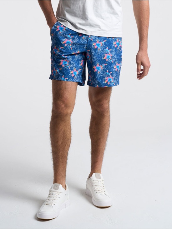 Birddogs Other - Birddogs Men’s Blue & Pink Floral Lined Gym Shorts 7” Athletic Pockets Sz LARGE